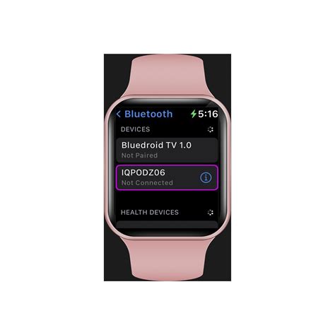 apple watch turn on bluetooth